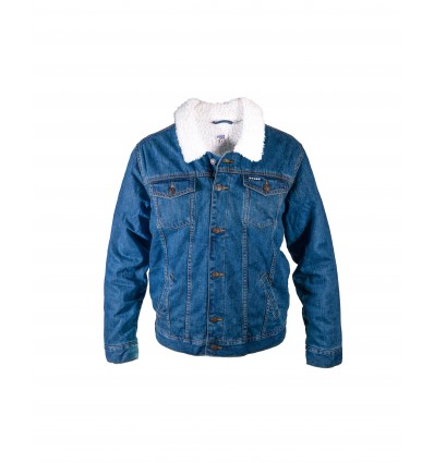 Giacca Denim Imbottita Blu